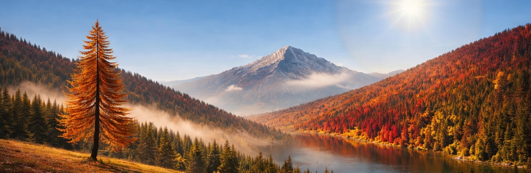 Autumn mountains — Van features