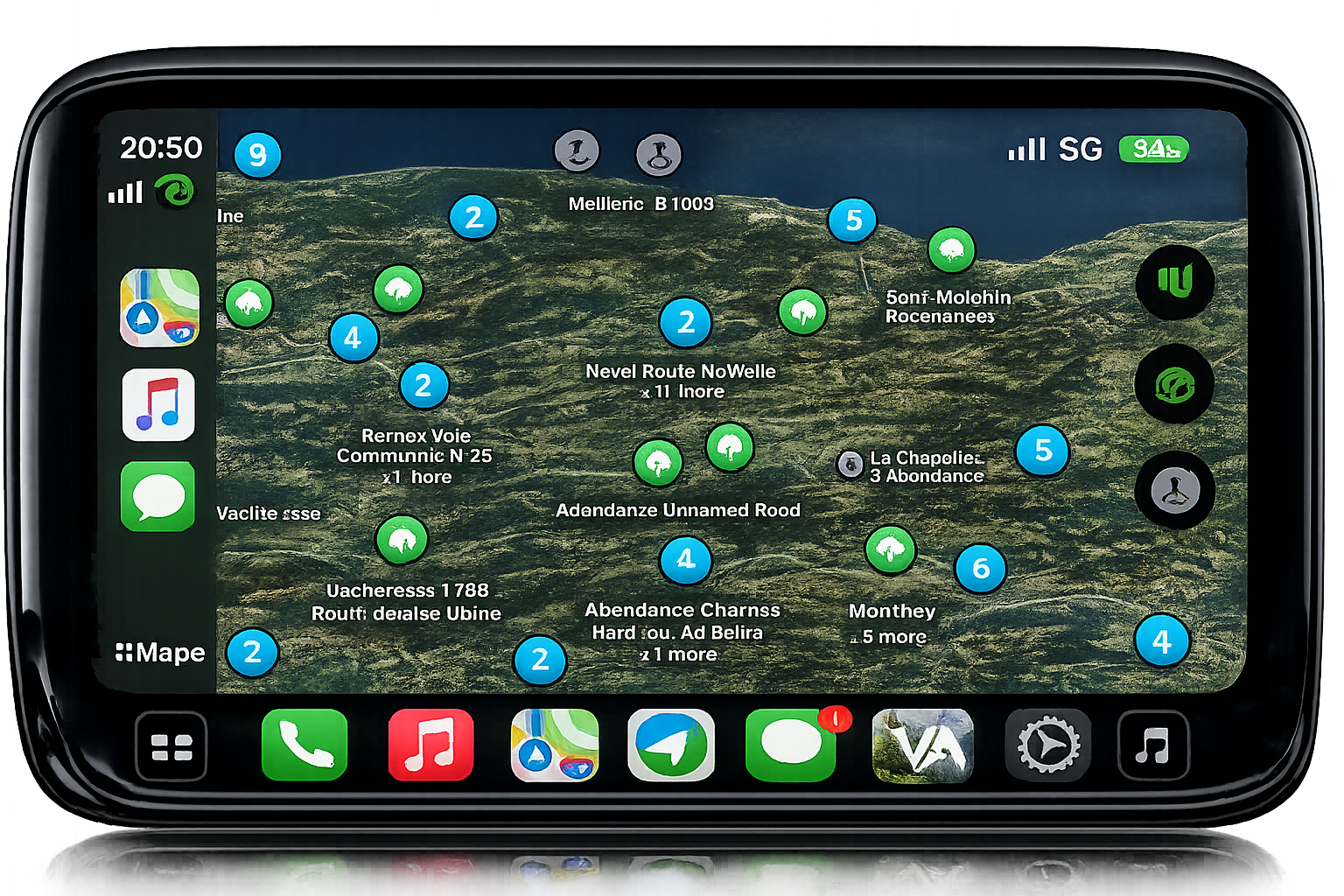 Apple CarPlay integration screen