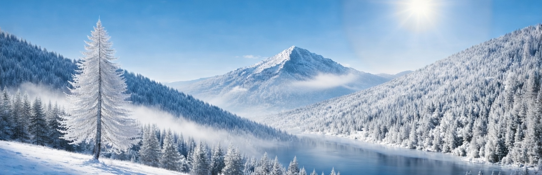 Snow covered mountains — Spots features